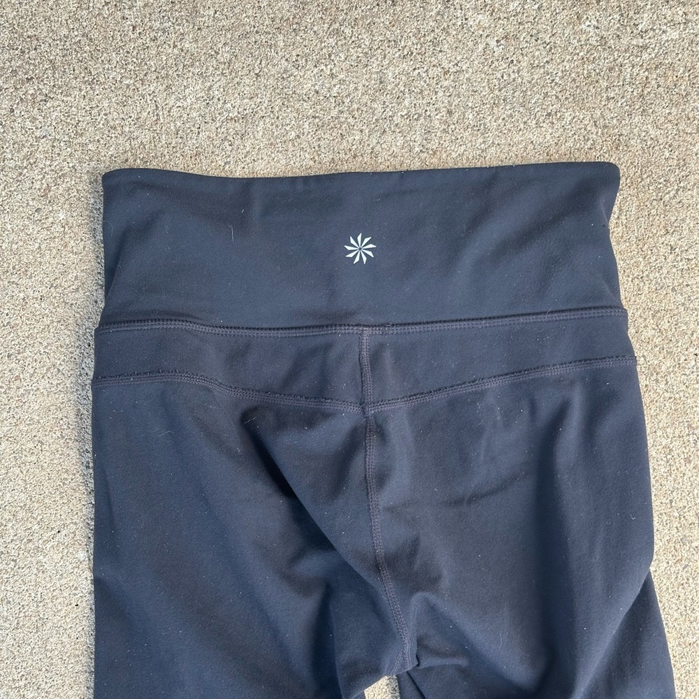 Athleta Black Leggings High-Rise Performance Bottoms Size Extra Small LONG